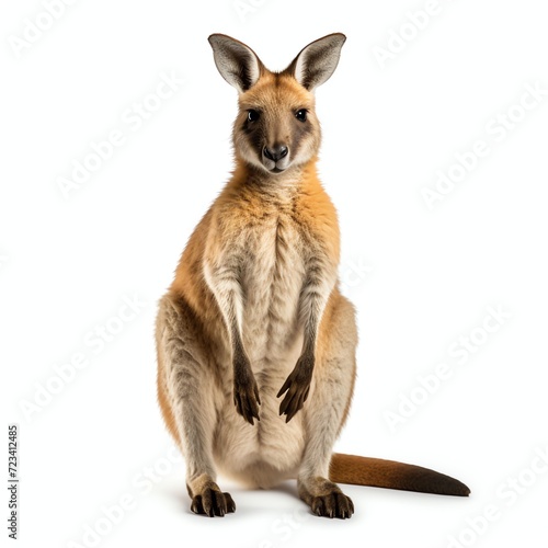 a wallabies, studio light , isolated on white background © singgih