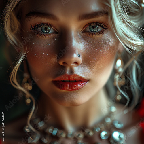 potrait of beautiful women with amazing eyes