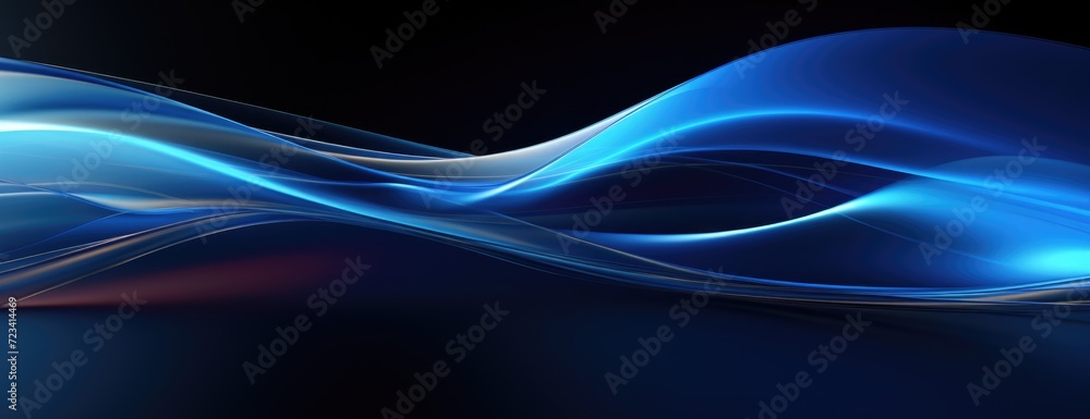 Wallpaper, abstract background, light flow in blue on black background , in the style of whiplash line, luminous Wallpaper, abstract background, light flow in blue on black background , in the style of whiplash line, luminous