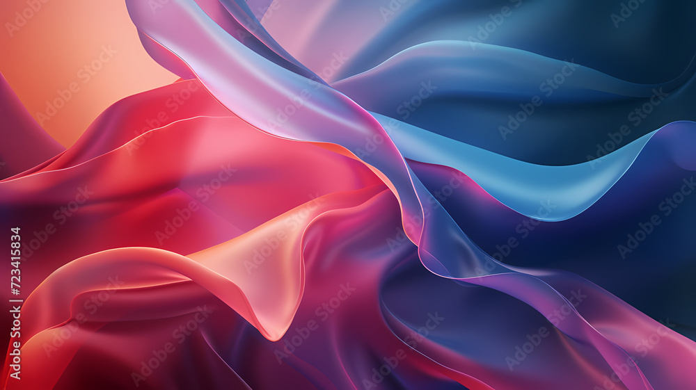 Fototapeta premium Sleek Futuristic Abstract Design. Digital Art with Simple Texture Background