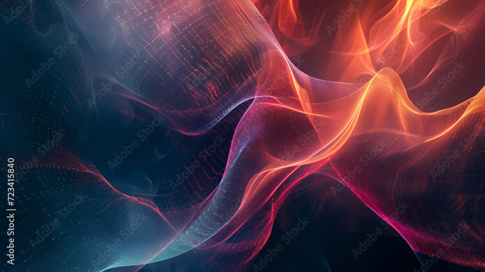 Obraz premium Minimalist Futuristic Abstract Background Smooth Texture Digital Abstract Art