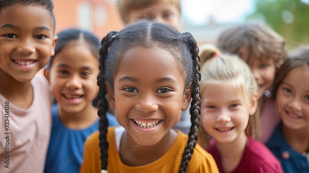 happy smiling diverse children happy smiling diverse children