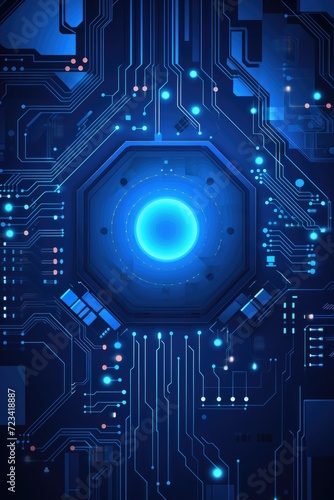 Wallpaper, abstract background, technology design background vector illustration, in the style of light indigo and azure, precisionist, cyberneticpunk