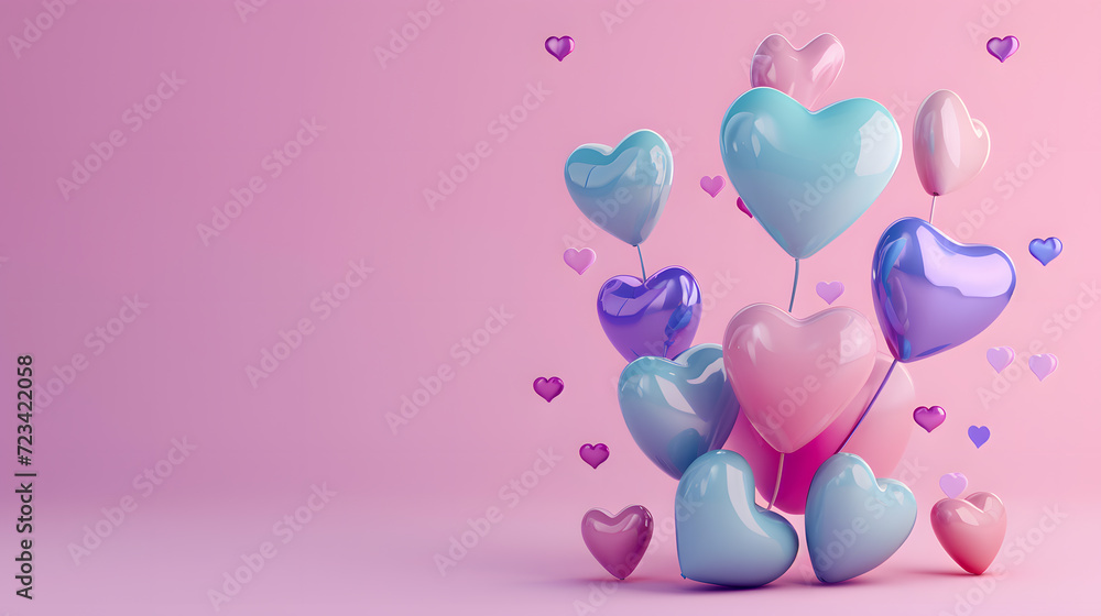 background with heart-shaped balloons
background with heart-shaped balloons