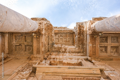 Different view of Celsus Library photo