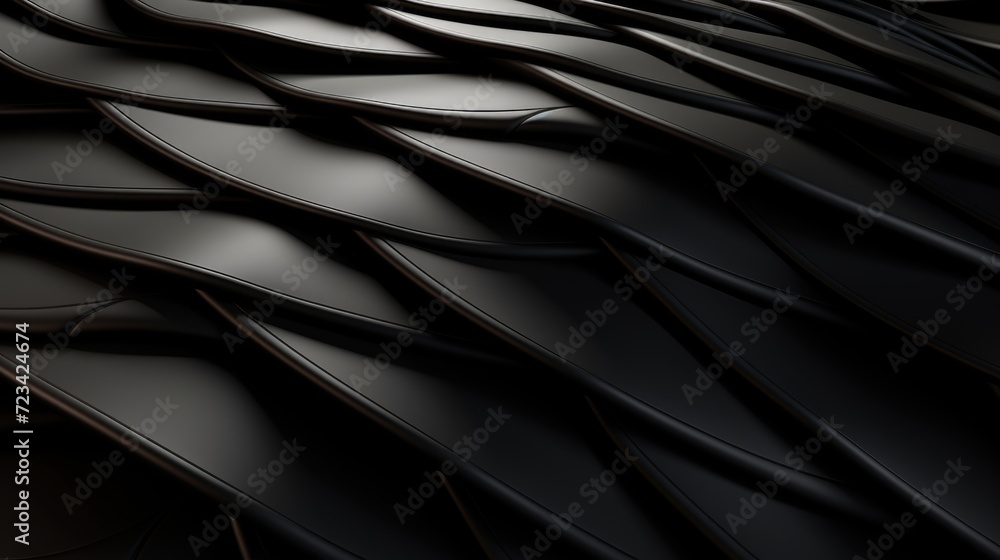 Fototapeta premium Wallpaper, abstract background, dragon scale abstract abstract pattern background from the collection black