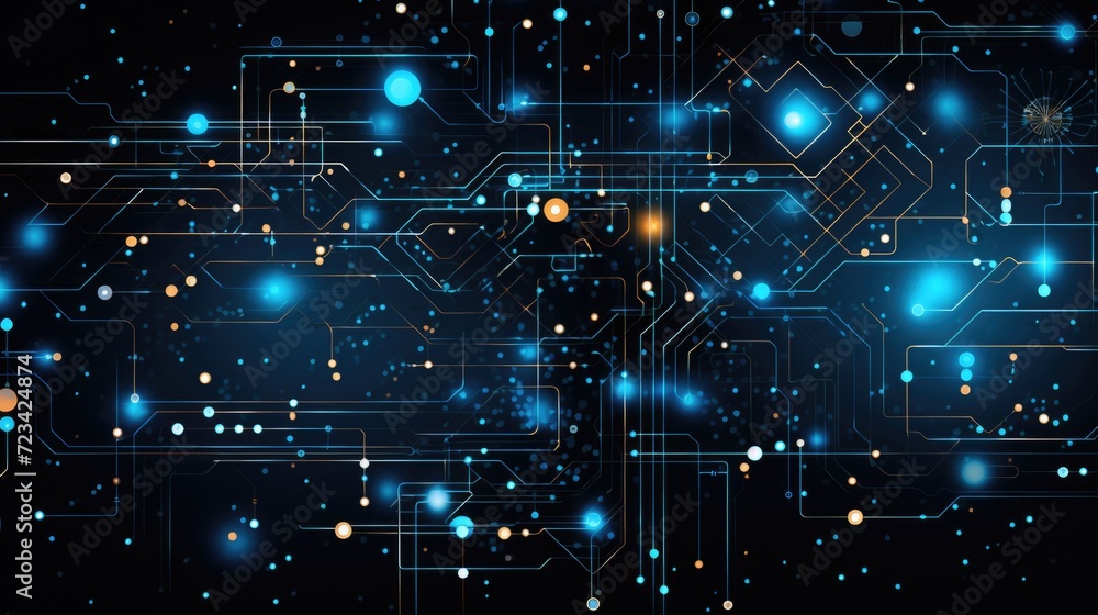 a blue reversing circuit pattern with blue lines, in the style of technological design, light sky-blue and dark blue a blue reversing circuit pattern with blue lines, in the style of technological design, light sky-blue and dark blue