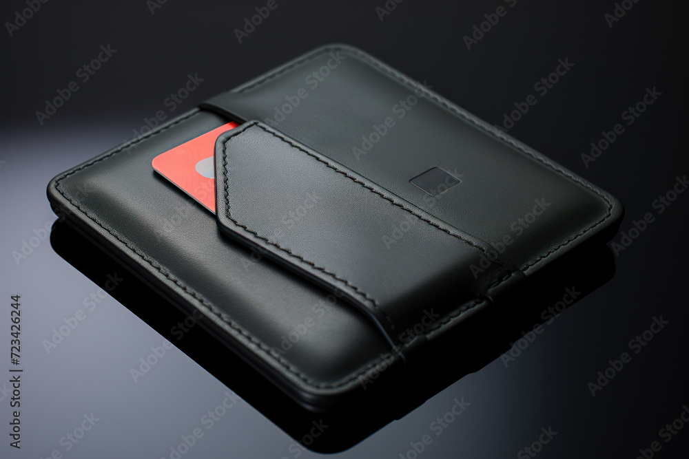 A sleek, intelligent wallet seamlessly integrated with a cutting-edge mobile app for effortless credit and debit card payments. Generative Ai. A sleek, intelligent wallet seamlessly integrated with a cutting-edge mobile app for effortless credit and debit card payments. Generative Ai.
