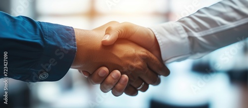 Business negotiation, deal, agreement, collaboration, merger and acquisition can be summed up as business communication for cooperation, partnership, and contract agreement deal, along with partner photo