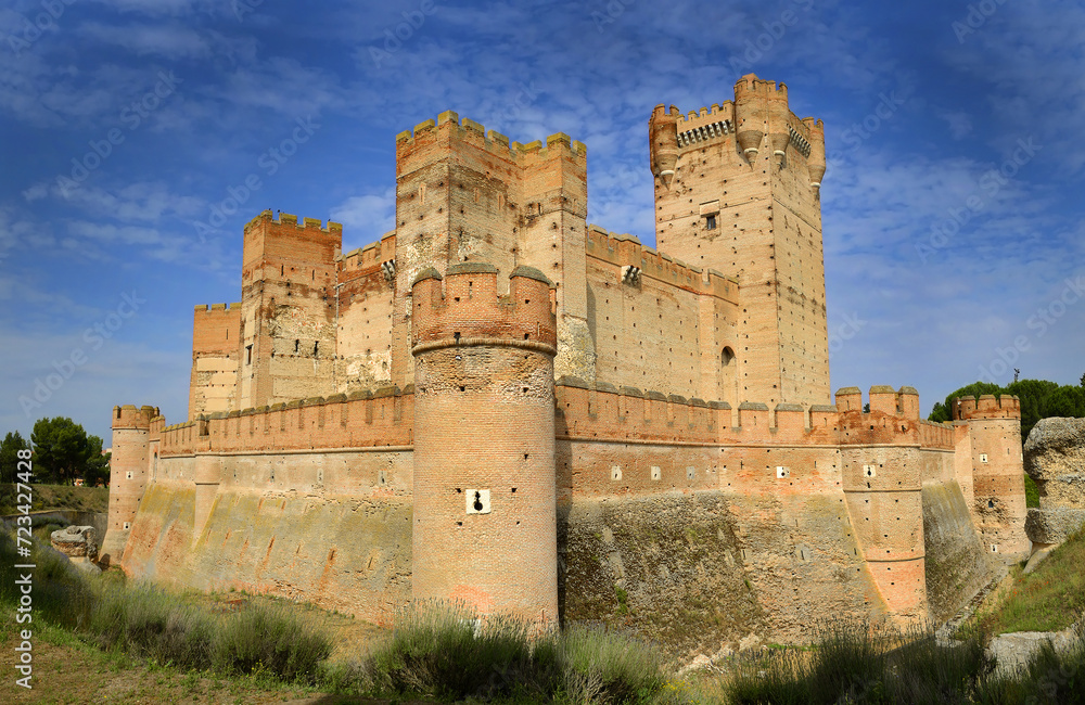 15th century castle of La Mota in the town of Medina del Campo in the Spanish province of Valladolid.