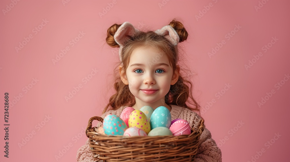 Holidays, spring and party concept. Portrait tender, blond girl Holidays, spring and party concept. Portrait tender, blond girl