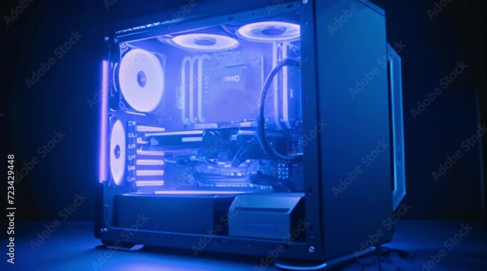 Modern gaming desktop computer Generative AI Modern gaming desktop computer Generative AI