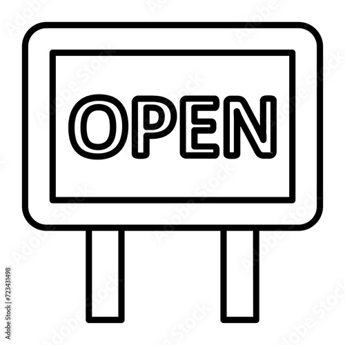 Open Sign Icon