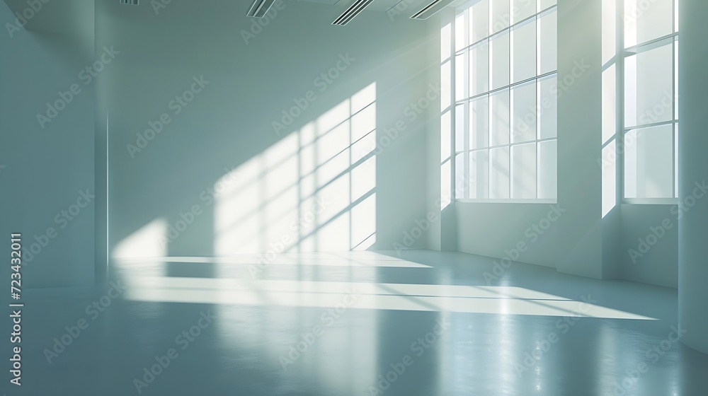 Modern style conceptual interior empty room : Generative AI