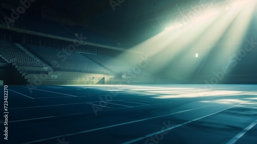 empty stadium - sport events without people : Generative AI © Generative AI
