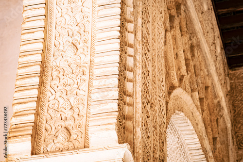 Intricate Carved Details on Ancient Architecture