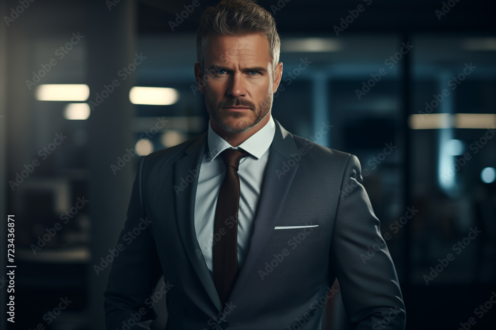 confident business man portrait in office with professional photography lighting confident business man portrait in office with professional photography lighting