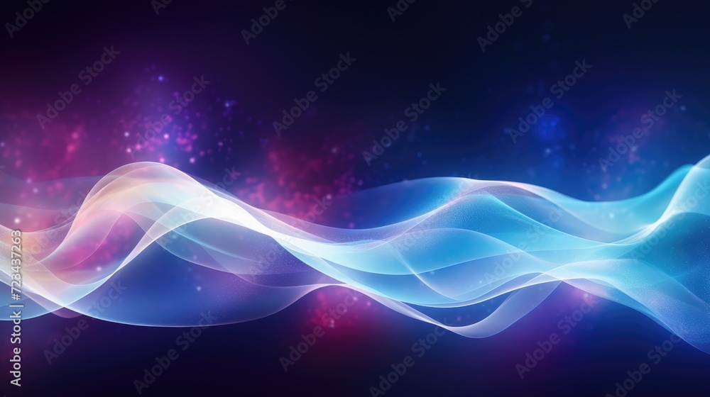 Obraz premium Abstract background with colorful glowing neon lights