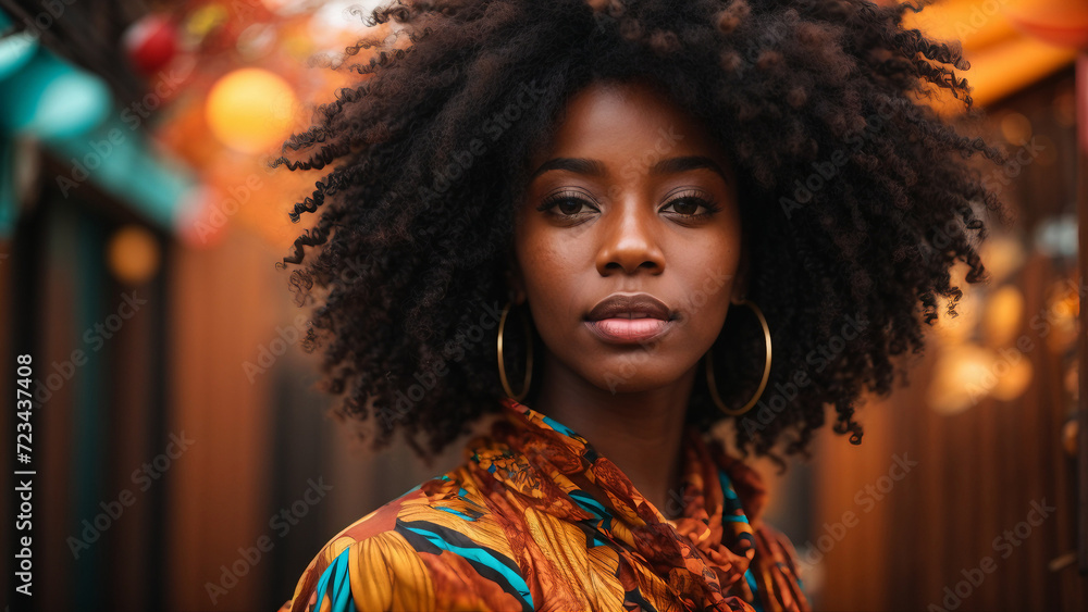 Soulful Beauty: High-Key Portrait of an African American Woman Soulful Beauty: High-Key Portrait of an African American Woman