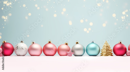 Luxurious shiny Christmas ball decoration, Christmas and New Year ornaments background