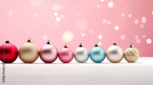 Luxurious shiny Christmas ball decoration, Christmas and New Year ornaments background