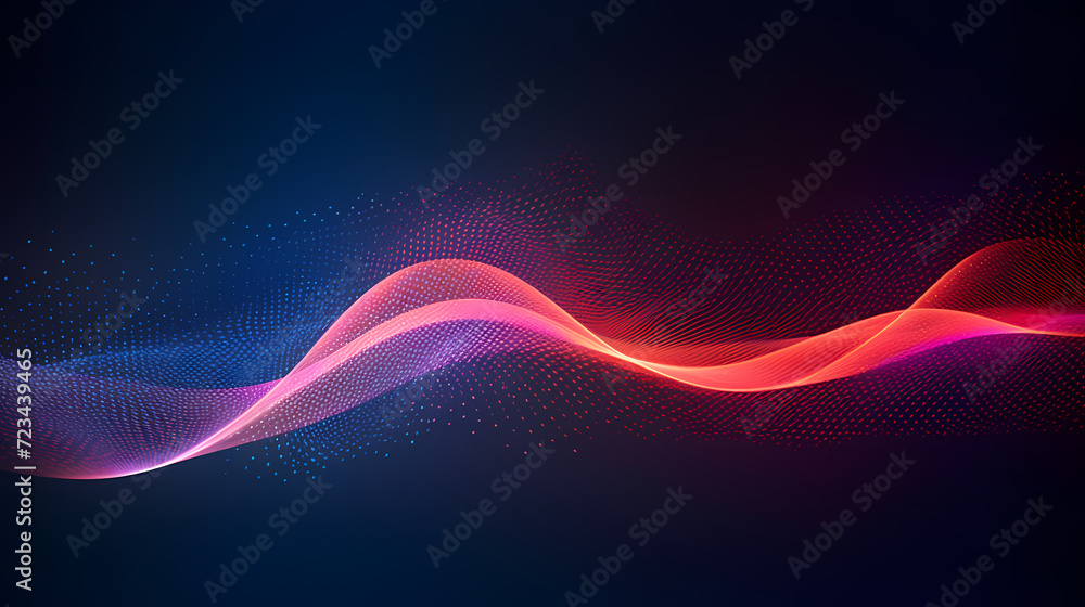 Digital technology blue rhythm wavy lines abstract graphic poster web page ppt background Digital technology blue rhythm wavy lines abstract graphic poster web page ppt background