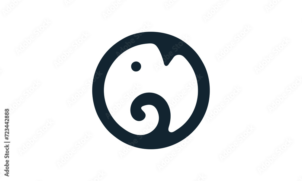 elephant icon logo stamp elephant icon logo stamp