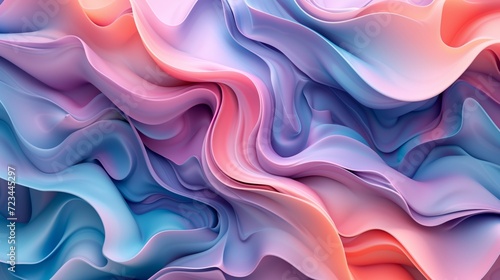 Colorful Abstract Waves Pattern Background With Pastel Tones