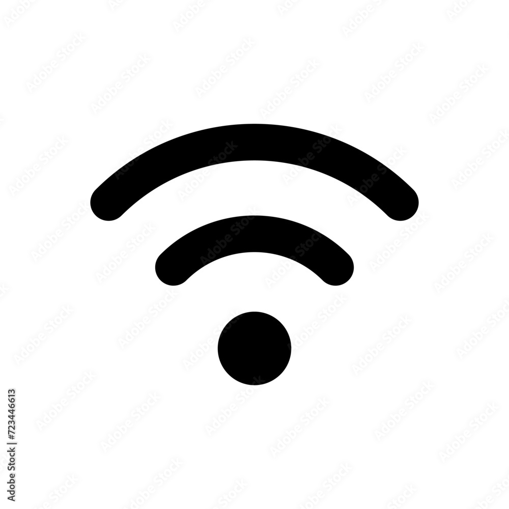 Wifi icon vector. signal vector icon. Wireless icon vector Wifi icon vector. signal vector icon. Wireless icon vector