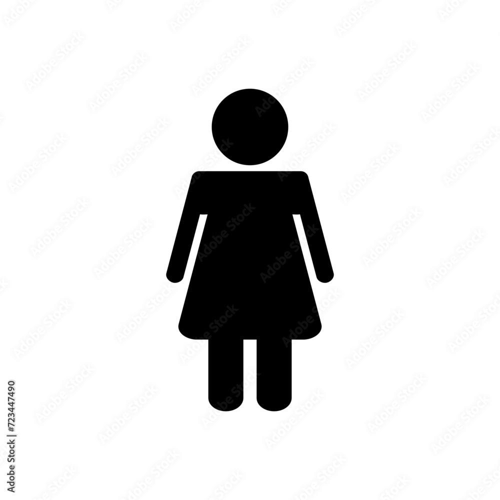 Female icon vector. woman icon vector Female icon vector. woman icon vector