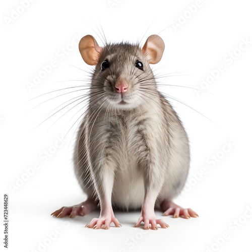 a rat, studio light , isolated on white background