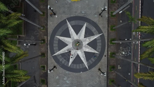 Aerial view of the ground zero of the city of São Paulo, in Praça da Sé