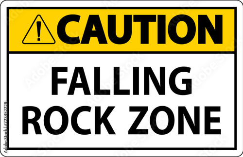 Caution Sign, Falling Rock Zone