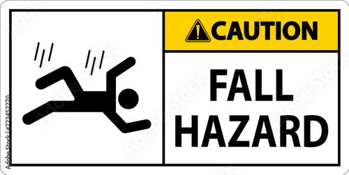 Caution Sign, Fall Hazard