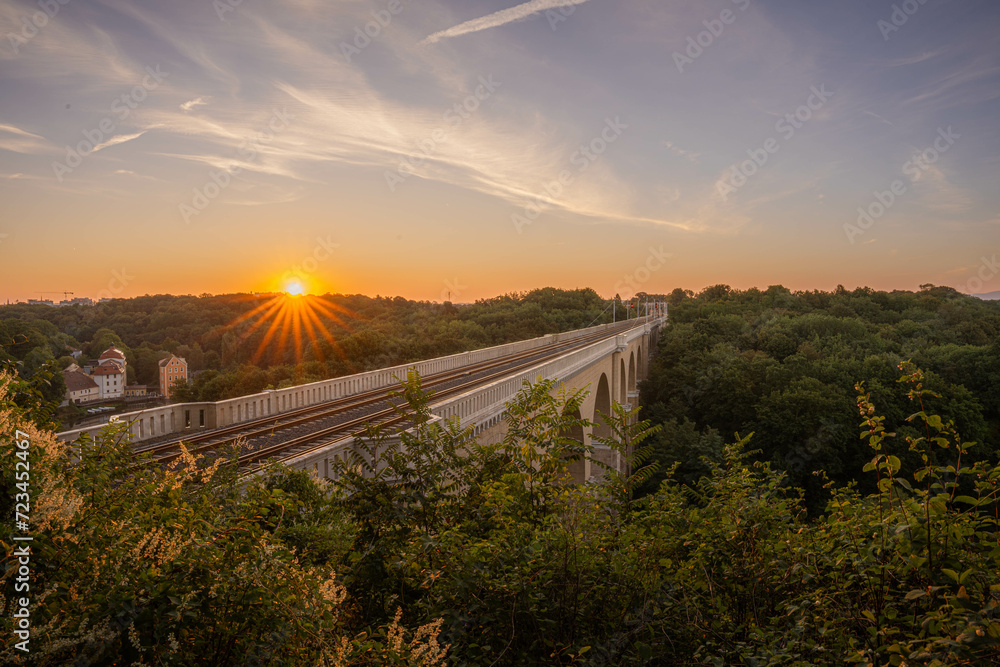 Sunrise at the Görlitz Viaduct