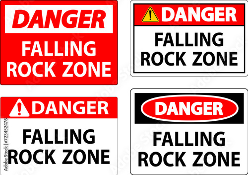 Danger Sign, Falling Rock Zone