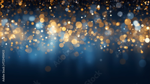 Abstract bokeh lights background  blurred bokeh effect  holiday decoration background