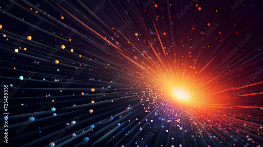 Naklejka premium Abstract bokeh lights background, blurred bokeh effect, holiday decoration background