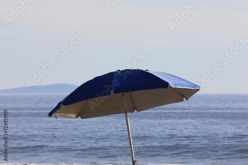 Sun umbrella at the public beach 
