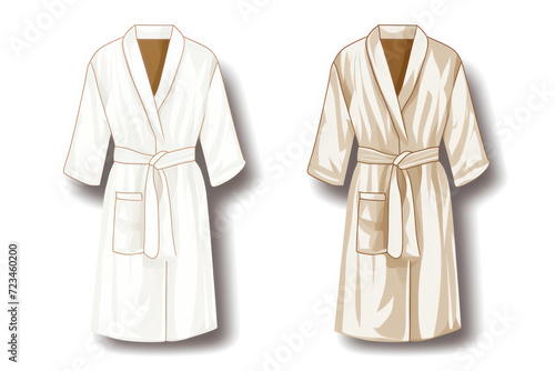 Soft Comfort: Stylish Cotton Bathrobe for Relaxation and Wellness in Home Spa