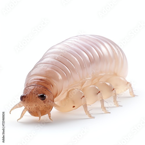 a maggot, studio light , isolated on white background © singgih