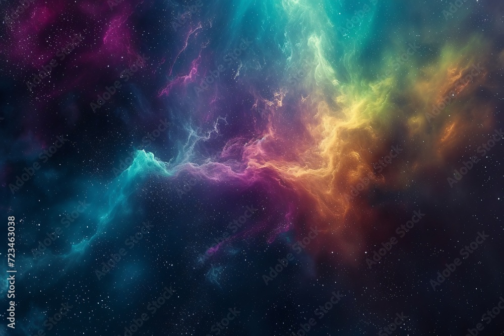 colorful abstract nebula space background