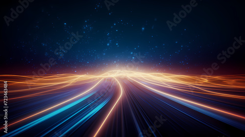 Digital technology particles abstract background, abstract analysis visualization