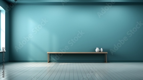 blue background, abstract wall studio room, can be used to present your product
