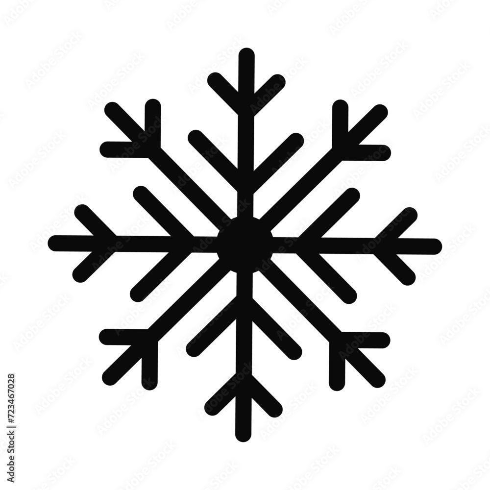 Vector snowy weather vector icon isolated Vector snowy weather vector icon isolated