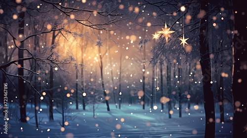 Festive snowflake background with beautiful design and space for text © jiejie