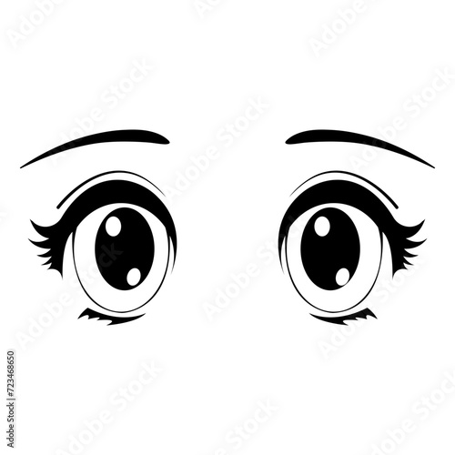 Eyes and brows woman Silhouette