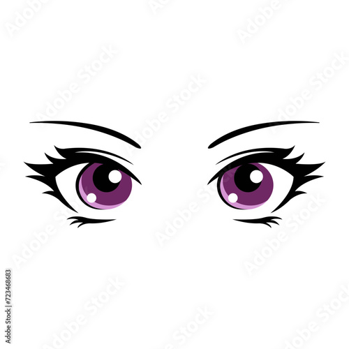 Eyes and brows woman Silhouette