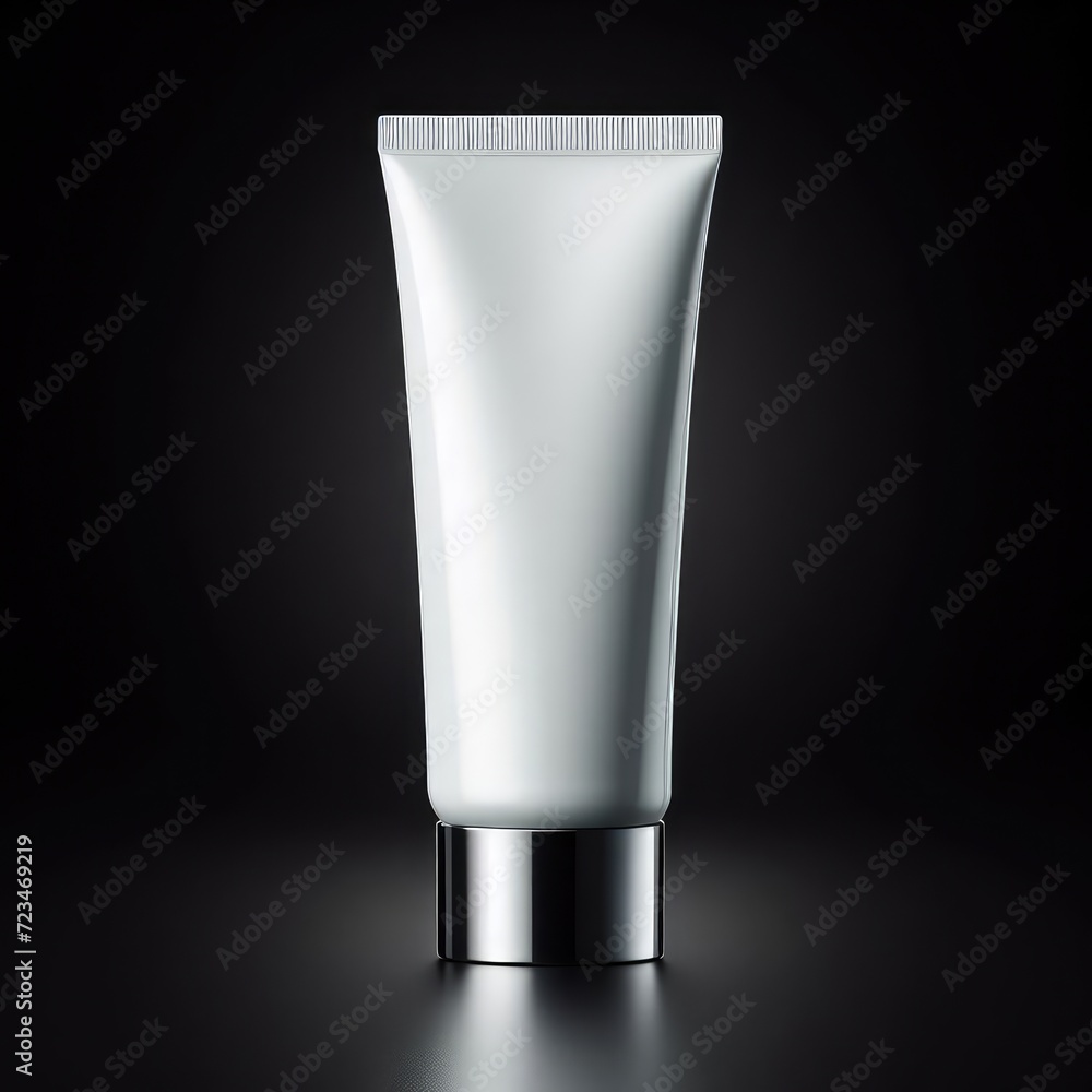 cosmetic cream tube isolated on black background cosmetic cream tube isolated on black background