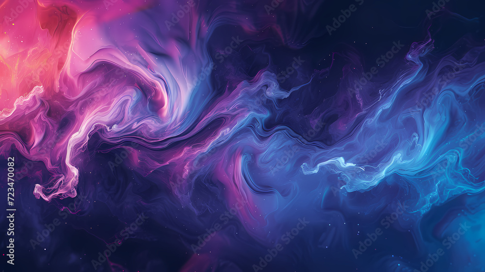 Energetic Abstract Fluidity with Vibrant Colors Background